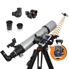 Celestron 스타센스 익스플로러 DX 102AZ 스마트폰 앱 지원 망원경 - 앱을 사용하여 별 행성 등을 찾을 수 있음 102mm 반사판 아이폰/안드로이드 호환 114778, StarSense Explorer DX 102