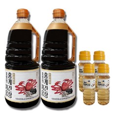 홍영의 프리미엄 처음 홍게간장1.5L 2개 / 홍영의 붉은대게 백간장100ml 4개