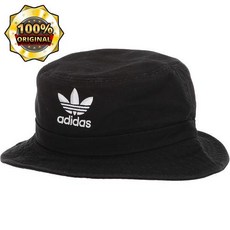 Adidas Originals Washed Bucket Sun Hat, Black/ White