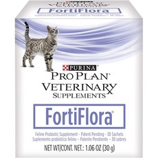 Purina 퓨리나 포티플로라 고양이 프로바이오틱 Pro Plan FortiFlora Cat Probiotic Supplement 30 Sachet, 1개 - 포티플로라