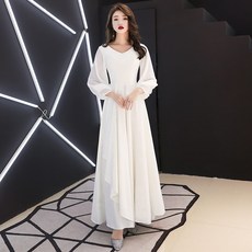도비실크 엔젠슬리브 레이어드 플레어 셀프웨딩드레스