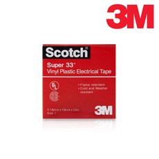3M 33+플러스 절연테이프 전기절연비닐테이프 19mm x 10m, 1개