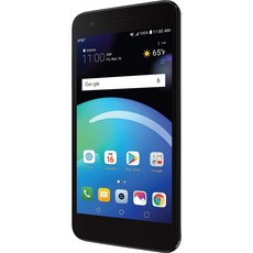 LG 피닉스 4 AT&amp;T 선불폰 16GB 4G LTE 안드로이드 7.1 OS 8MP + 5MP 카메라 - 검은색, 1