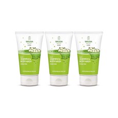 Weleda 벨레다 키즈 2in1 샴푸 바디워시 2in1 라임향 150ml 3팩