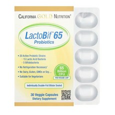 캘리포니아골드뉴트리션 LactoBif 65 프로바이오틱 650억CFU 베지 캡슐 30정, 1개