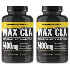 Primaforce 프리마포스 Max CLA 공액리놀레산 2400mg Aids Fat Loss & Improves Oxidation 180정 2개, 360정, 1개