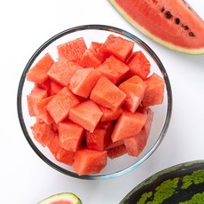 [당일 생산] 조각 간편과일 컵과일 이온세척 (사과 배 수박 멜론 샤인머스켓), 1세트, 500g (조각수박)