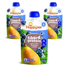 해피토트 심플 콤보 어린이 스무디, 배,블루베리.시금치(Pear,Blueberry&Spinach), 3개