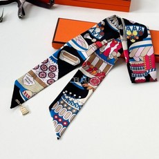 에르메스 20주년 기념 판 파티쉐 참 실크 트윌리 스카프 방도 1149833 542968611