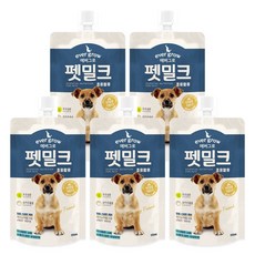 에버그로 펫밀크 강아지우유, 초유함유 150ml, 5개