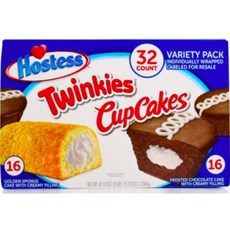 호스티스 버라이어티팩 트윙키 컵케익 대용량 32개입 Variety Twinkies Cupcakes 32ct