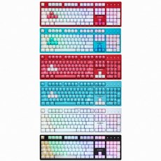마이크로닉스 4세대 광축 게이밍 크리스탈키캡 키보드, 일반형, MANIC X48, 민트 + 민트