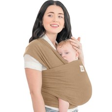 KeaBabies 베이비랩 캐리어 아기띠, 라이트브라운