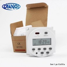 안정적인 품질 CN101A AC 110V 디지털 LCD 전원 타이머 프로그래밍 가능한 시간 스위치 릴레이 8A ~ 16A 주, 1개, 04 220V