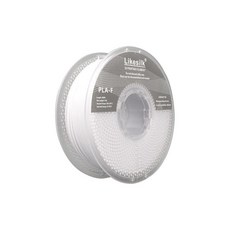 Likesilk PLA F 필라멘트 1.75mm 콜드 화이트 3D 프린팅 1.75mm 치수 정확도 +/- 0.02mm 1KG 스풀 2.2파운드 색상 232337, 콜드 화이트-1kg