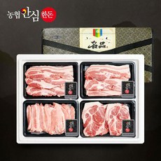 [설선물] 농협안심한돈 으뜸선물세트 5호 1.6kg (삼겹살 목살 항정살), 1개