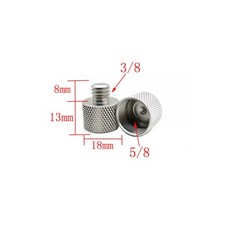 카메라 부품 미니 나사 연결 볼트 암 어댑터 삼각대 거치대 1pcs 14 38Male to Female 14 14 또는 58 플래시 라이트 스탠드 용 손잡이 캠 캠코더, # 38에서 58