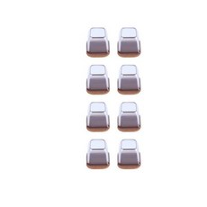 8pcs 부드러운 실리콘의 자 다리 커버 펠트 하단 탄성 가구 발 보호자 패드 Anti-slip 테이블 층 보호 매트, L 25-40mm, Transparent Square, 03 L 25-40mm