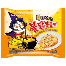 불닭볶음면 4가지 치즈 145g, 12개