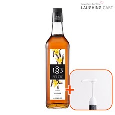 [러핑카트] 1883 바닐라 시럽 1000ml + 1883 범용 시럽펌프(화이트)