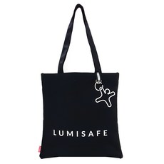 LUMISAFE 에코백 남여공용 블랙 화이트 튼튼한 친환경 캔버스 숄더백 핀란드