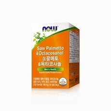나우푸드 쏘팔메토 옥타코사놀 60캡슐 2개월분, 단일|상품