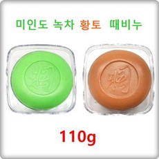 미인도 황토 녹차 때비누 110g 5개, 01. 미인도 황토 때비누