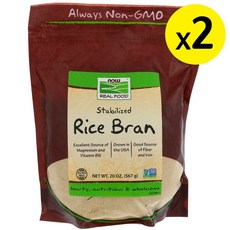 [미국직구]Now Foods Real Food 인정화된 미강 20oz (567g) 2개, 상세설명참조, 선택