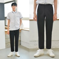 [빅사이즈] 하복 스판 블랙 교복바지(남자) ~6XL