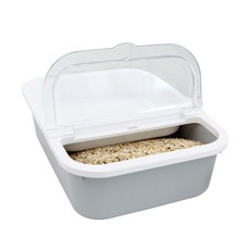올리오 벌레 안생기는 플라스틱 수납박스 쌀통 잡곡통 3Kg 1개, 라이트그레이