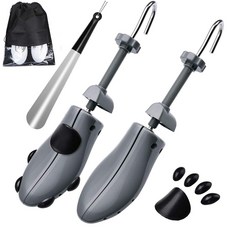 JJDPARTS 신발 스트레처 4방향 신발 확장기 와이드너 신발 트리 익스텐더 여성 남성용 (L (남성용 사이즈 미국 9.5-14) 그레이) 회색.