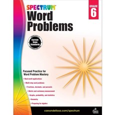Spectrum Word Problems 6, Carson Dellosa Publishing