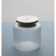 플리츠 글라스 jar (유리밀폐용기 보관용기), 1개