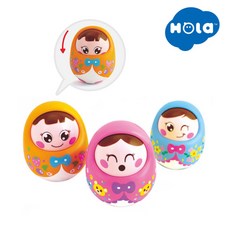 [홀라] 텀블러 돌(유아장난감 딸랑이 오뚝이), 오렌지