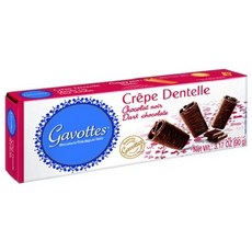 Gavottes 크레페 덴텔 쇼콜라 누아, 90g, 5개