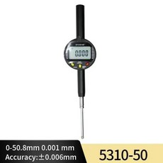 인디게이터 게이지 측정 고정밀 전자 디지털 미크론 표시기 정밀 마이크로미터 도구 0.001mm, 1개, 0-50.8mm