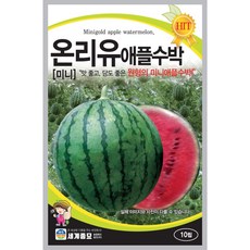 애플수박씨앗 온리유 10립 외 애플수박모음, 미니골드애플수박 10립, 1개