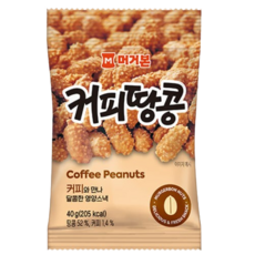 머거본 대표 간식 견과류 커피땅콩 40g x 12봉, 480g, 1세트