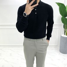 남자긴팔카라니트