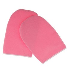 파라핀 왁스 보호 스파 손 발 장갑 부츠 워머 히터 뷰티 테라피 커버 핑크 2 개, [01] Hand Gloves