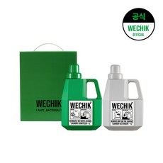 위칙 파워효소 세탁 액체세제 1L+소독 섬유유연제 1L