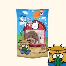  5개단위 목장 우족슬라이스 반려견용 건조간식 100g (WD2A592), 단일속성 