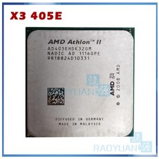 AMD Athlon II X3 405e X3-405E 2.3 GHz 트리플 코어 CPU 프로세서 AD405EHDK32GM 소켓 AM3, 없음