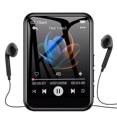 터치스크린 MP3 플레이어 FM 라디오 하이파이 음질 MP3 음악 플레이어 내장 스피커 지지대 전자책 FM 라디오 비디오 32GB 2.4 인치, welfare style, Built in 32GB