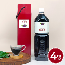 [미감미소]고창선운산 토박이가 만든 복분자원액 엑기스 1.5L x 4병 선물포장