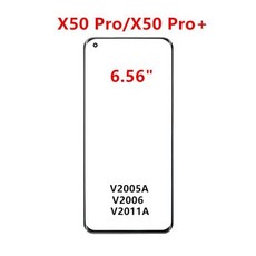 Vivo X80 X50 X60 X70 프로 Plus 용 X80프로 터치스크린 전면 패널 LCD 디스플레이 외부 유리 수리 부품 교, 01 X50프로