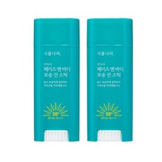 식물나라 산소수페이스앤바디보송선스틱_더블, 30g, 2개