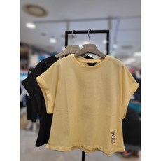 [동아쇼핑] 2023년 여름 신상~쿨 롤업 크롭 티셔츠@@ 코디하기 좋은@@"쿨케어 반팔티@@여름 티셔츠@@초등 여아 등원룩!!EDRA23456