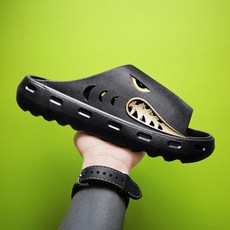 SURBORT 미끄럼 방지 악취 방지 대형 남성 상어 슬리퍼