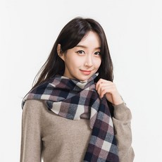 GOBI 고비 캐시미어 머플러 체크 160X30 몽골캐시미어100% 가을 트렌디 코디